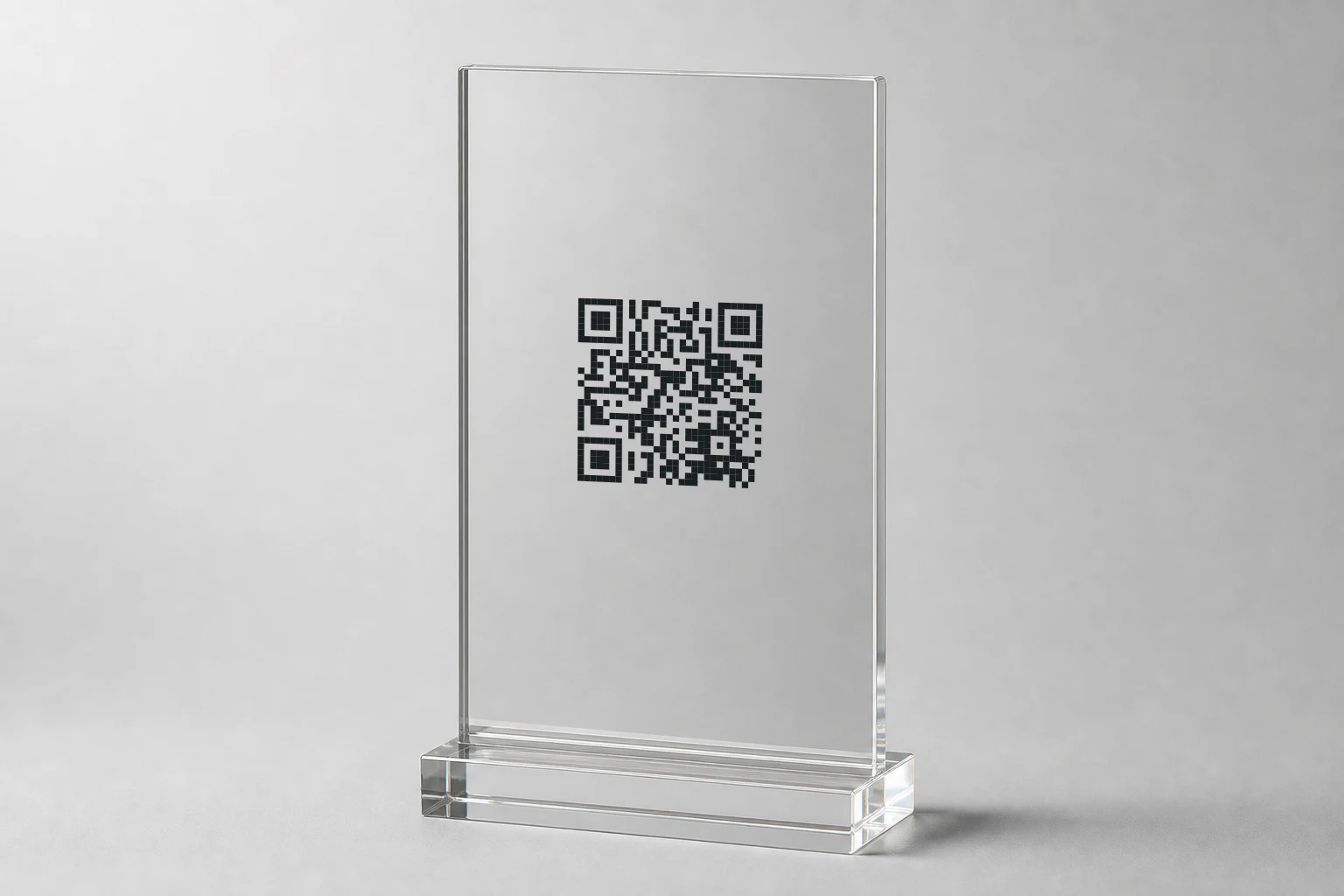 QR materials for your venue: Acrylic QR · Casa Marina · Studio